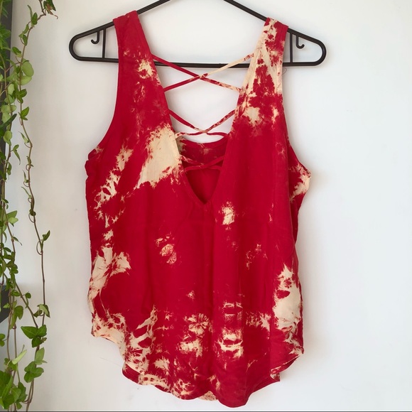 5/$20 Tie Dye Tank Top w/ Studs and Back Cut-out - Picture 4 of 6